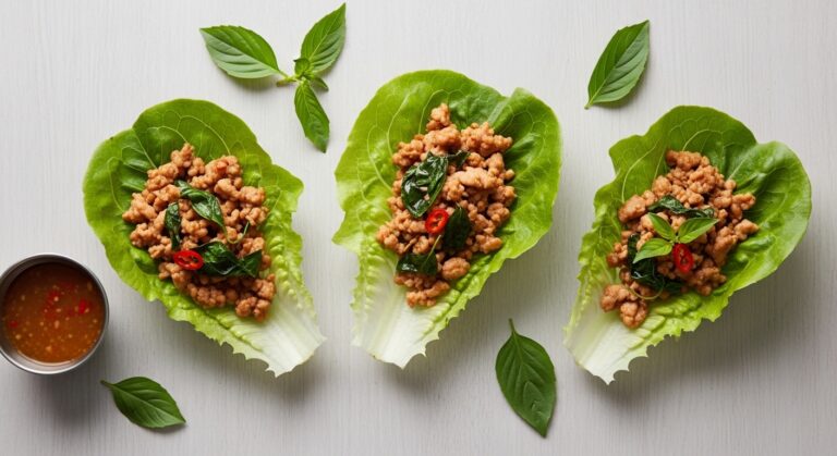Thai Basil Chicken Lettuce Cups: A Fresh, Flavorful Twist on a Thai Classic