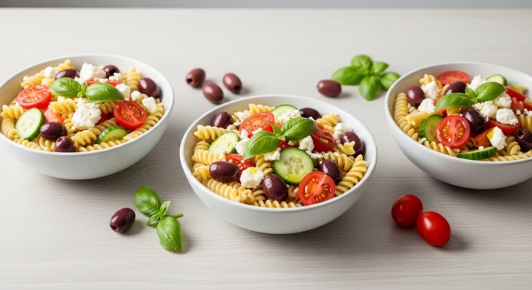Chilled Mediterranean Pasta Bowls: A Refreshing Summer Dish That’s Ready in 20 Minutes