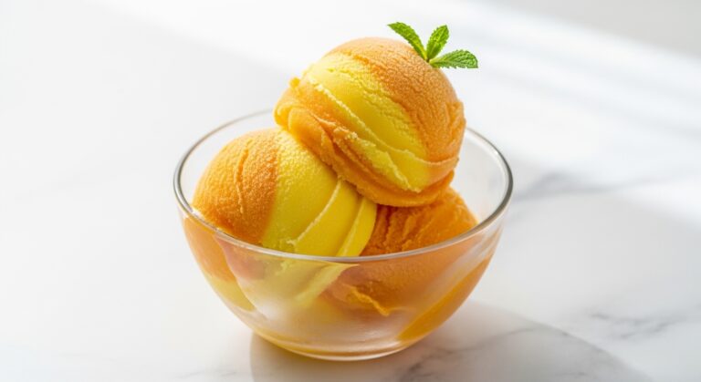 Frozen Pineapple Mango Sorbet: A Refreshing Tropical Treat That Melts in Your Mouth