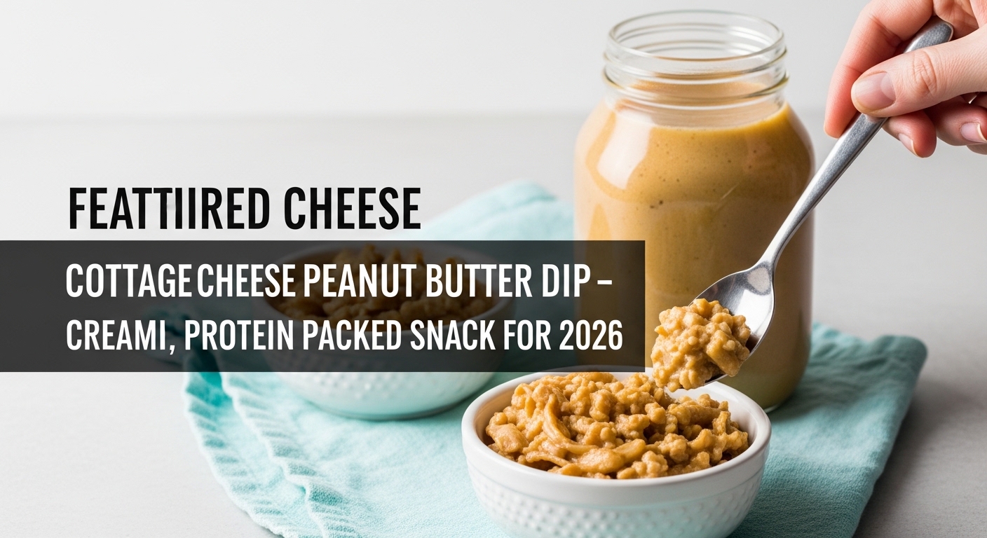 Cottage Cheese Peanut Butter Dip – Creamy, Protein-Packed Snack for 2026