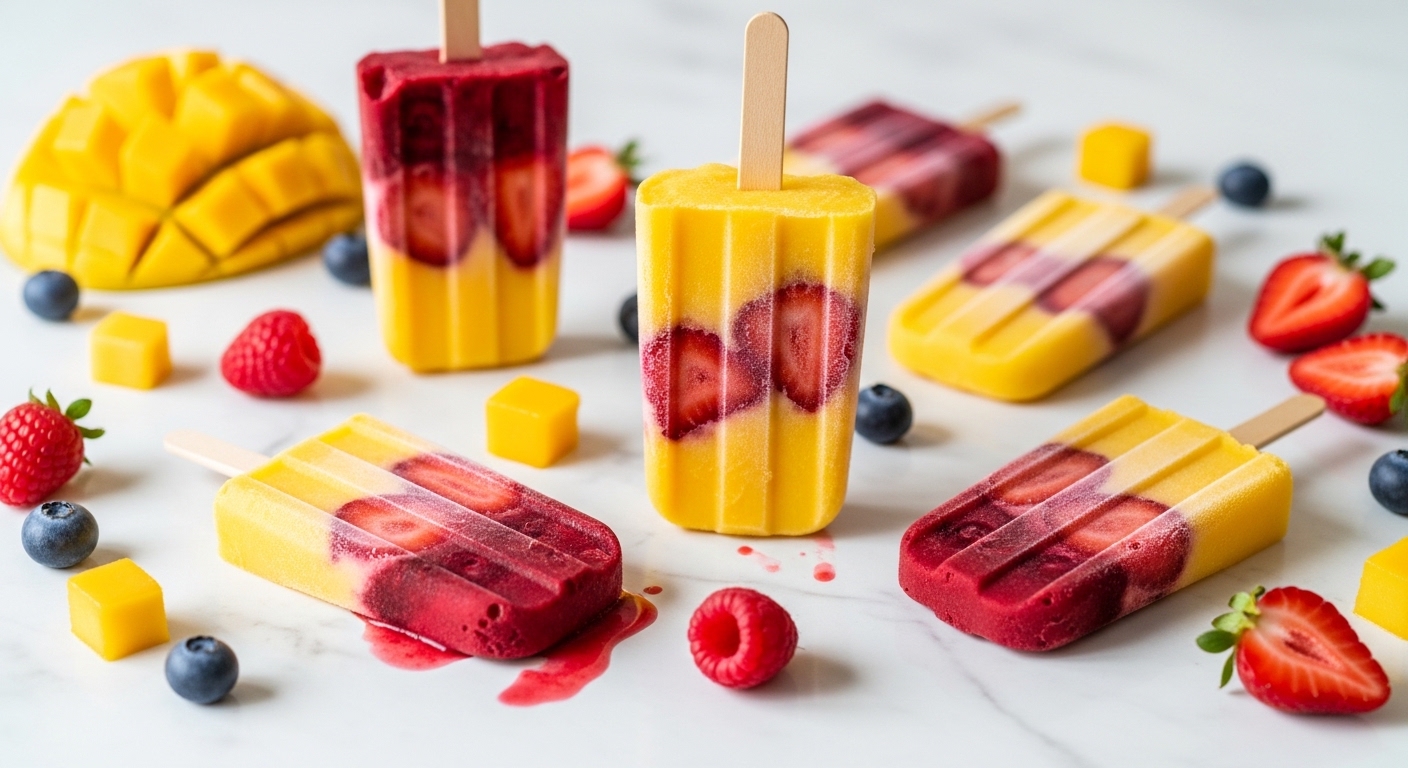 Frozen Mango Berry Ice Pops: A Refreshing Summer Treat You’ll Crave All Year