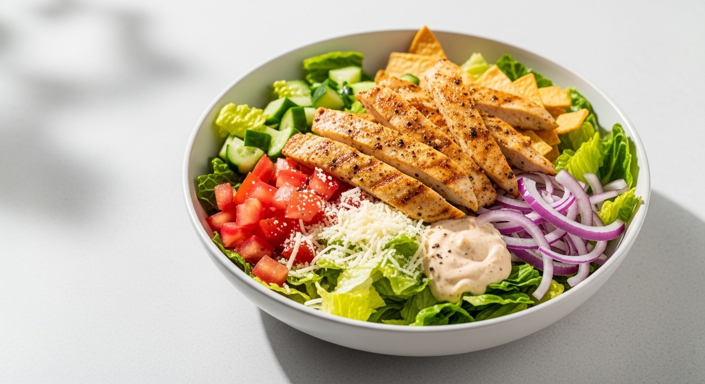 Garlic Parmesan Chicken Taco Salad: A Flavorful Twist on Comfort Food Garlic Parmesan Chicken Taco Salad: A Flavorful Twist on Comfort Food