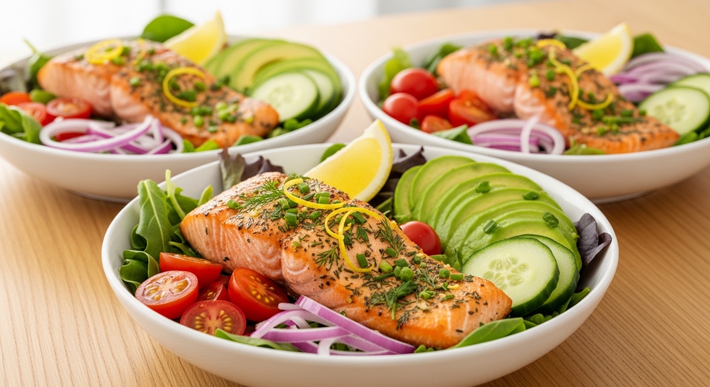 Fresh, Flavorful Lemon Herb Salmon Salad Bowls That Make Dinner Effortlessly Delicious