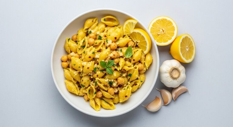 Lemon Garlic Chickpea Pasta: A Bright, Bold One-Pot Wonder