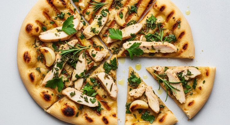 Garlic Herb Chicken Flatbread: A Flavorful, Crispy Delight You’ll Crave