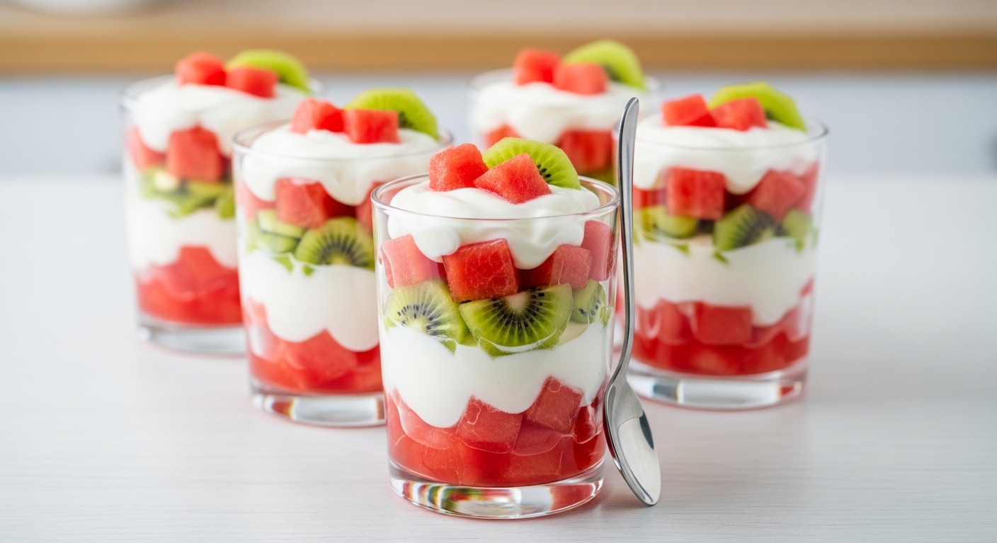 Watermelon Kiwi Yogurt Cups: A Refreshingly Sweet Summer Treat