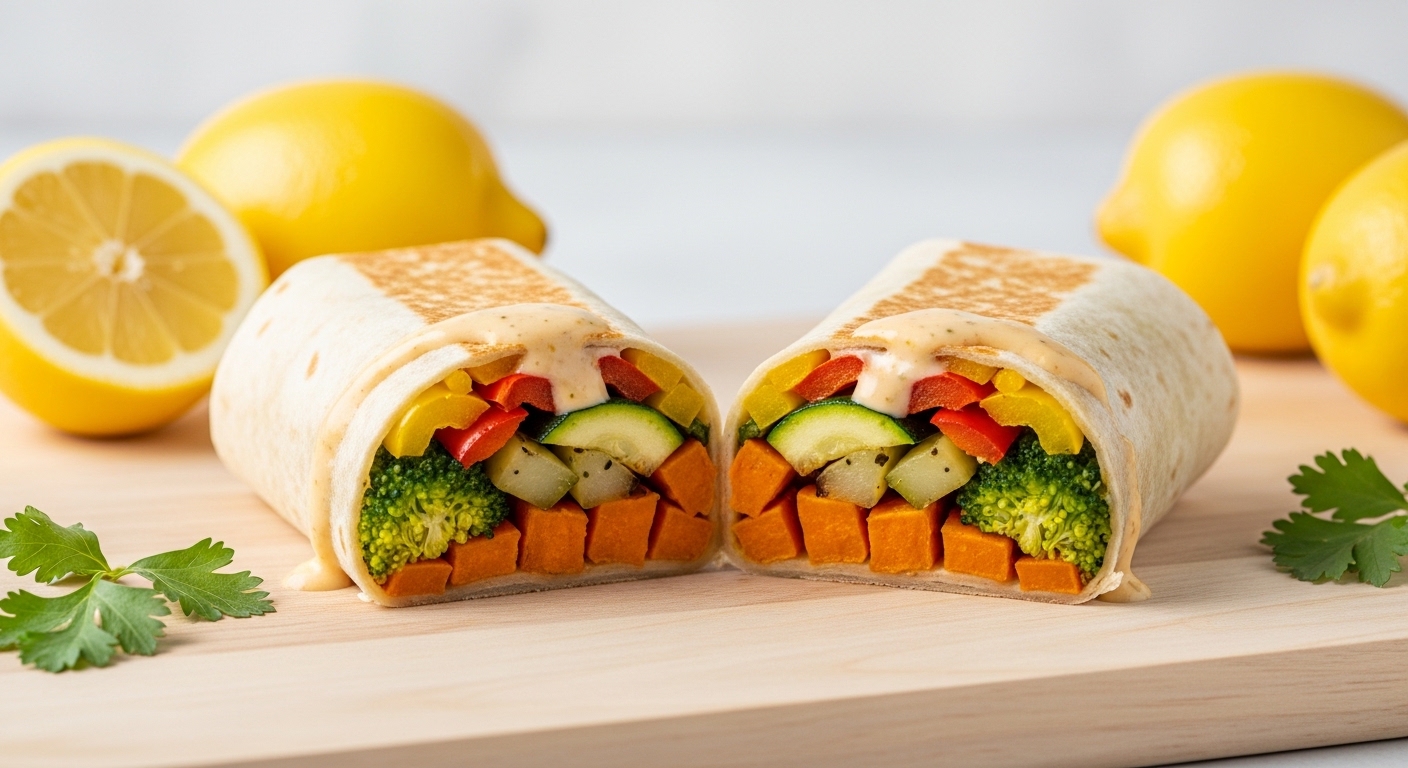 Lemon Garlic Veggie Burritos: A Zesty, Flavor-Packed Meal Ready in 30 Minutes