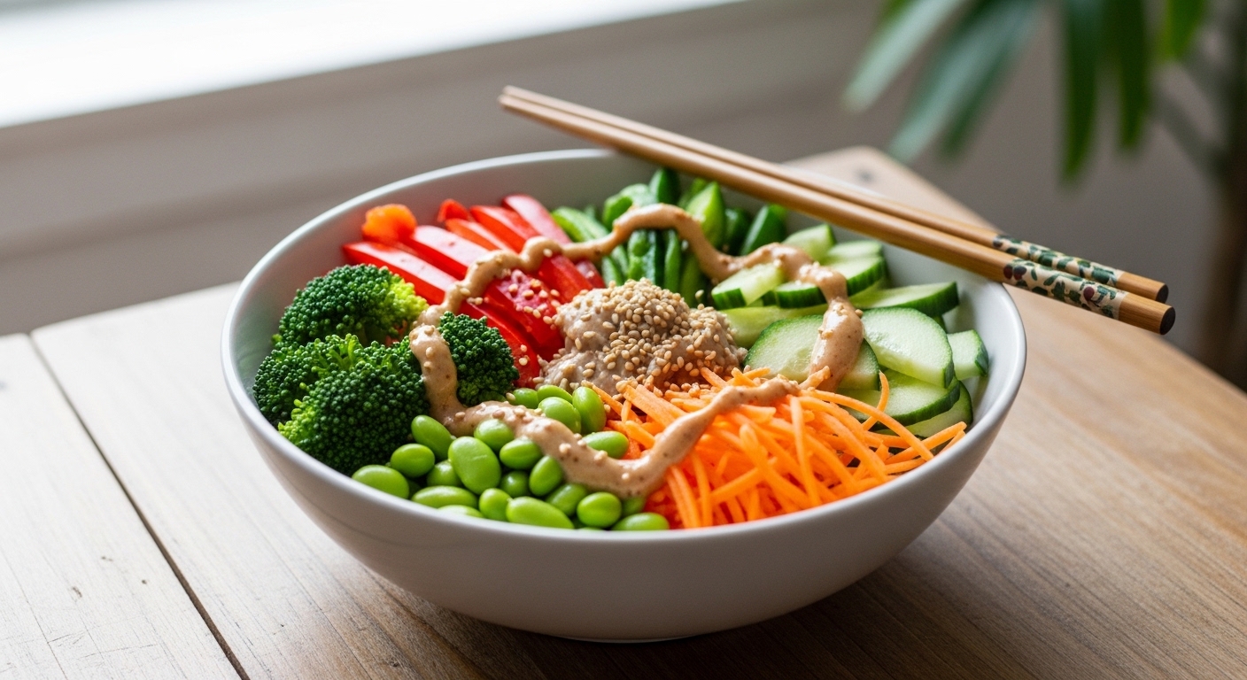 Chilled Sesame Veggie Bowls: The Cool, Creamy Comfort You Didn’t Know You Needed
