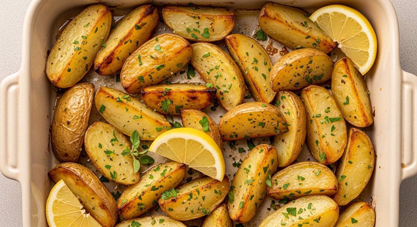 Greek Lemon Potatoes: A Crispy, Zesty Side That Steals the Show