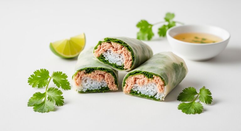 Garlic Herb Tuna Rice Wraps: A Fresh, Flavorful Lunch That’s Ready in Minutes