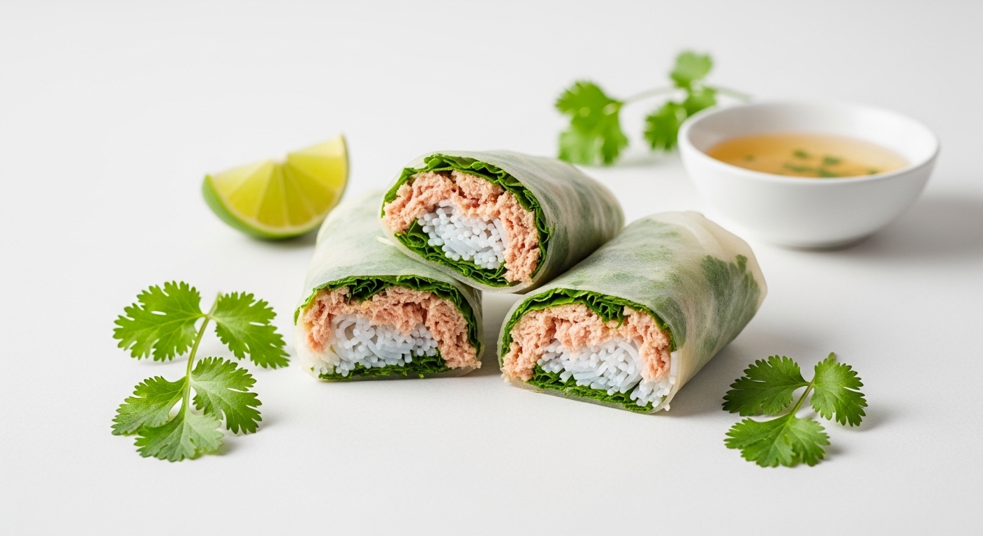 Garlic Herb Tuna Rice Wraps: A Fresh, Flavorful Lunch That’s Ready in Minutes