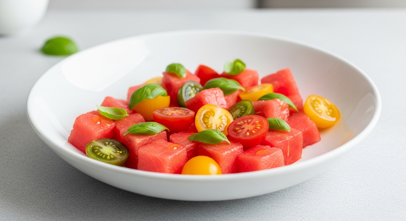 Watermelon Tomato Salad – A Refreshing Summer Sensation You’ll Crave All Season