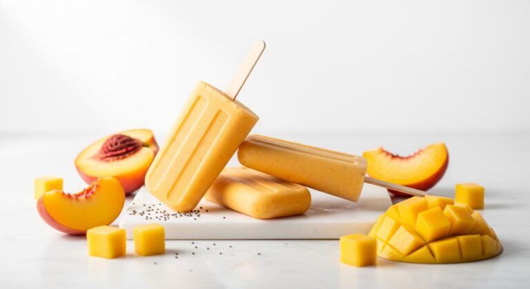Peach Mango Chia Pops: The Refreshing, Creamy Frozen Treat You’ve Been Craving