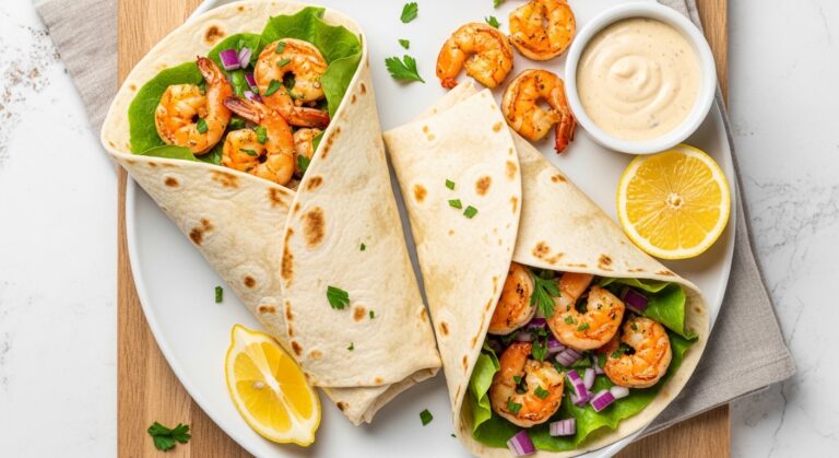 Garlic Parmesan Shrimp Wraps: A Quick, Elegant Meal That’ll Have Your Guests Asking for Seconds