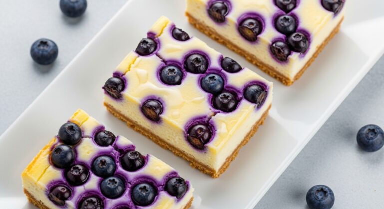 Indulge in the Perfect Balance: Lemon Blueberry Cheesecake Bars Recipe