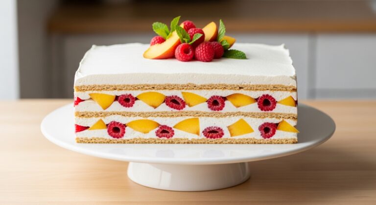 Peach Raspberry Icebox Cake: The No-Bake Dessert Everyone’s Talking About
