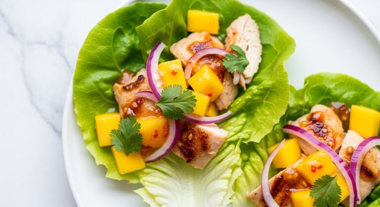 Mango Chicken Lettuce Wraps: A Refreshing Twist on Classic Asian Flavors