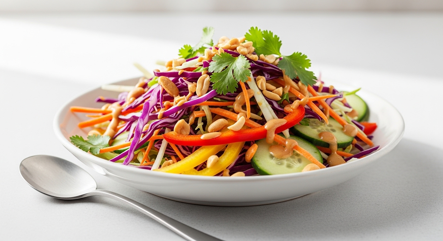 Chilled Thai Peanut Salad: A Refreshing, Creamy, and Crunchy Summer Staple