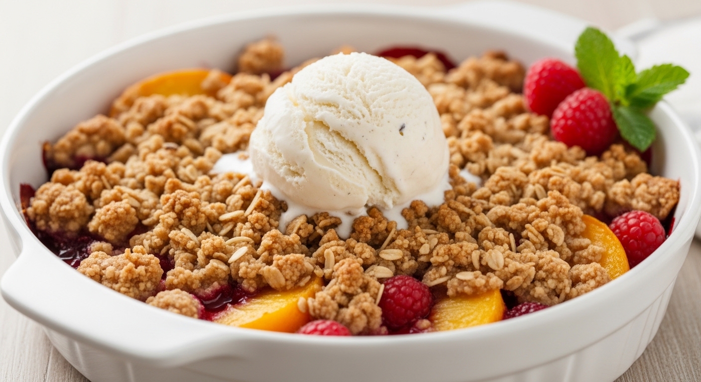 Peach Raspberry Crisp: The Perfect Sweet-Savory Dessert for Any Occasion