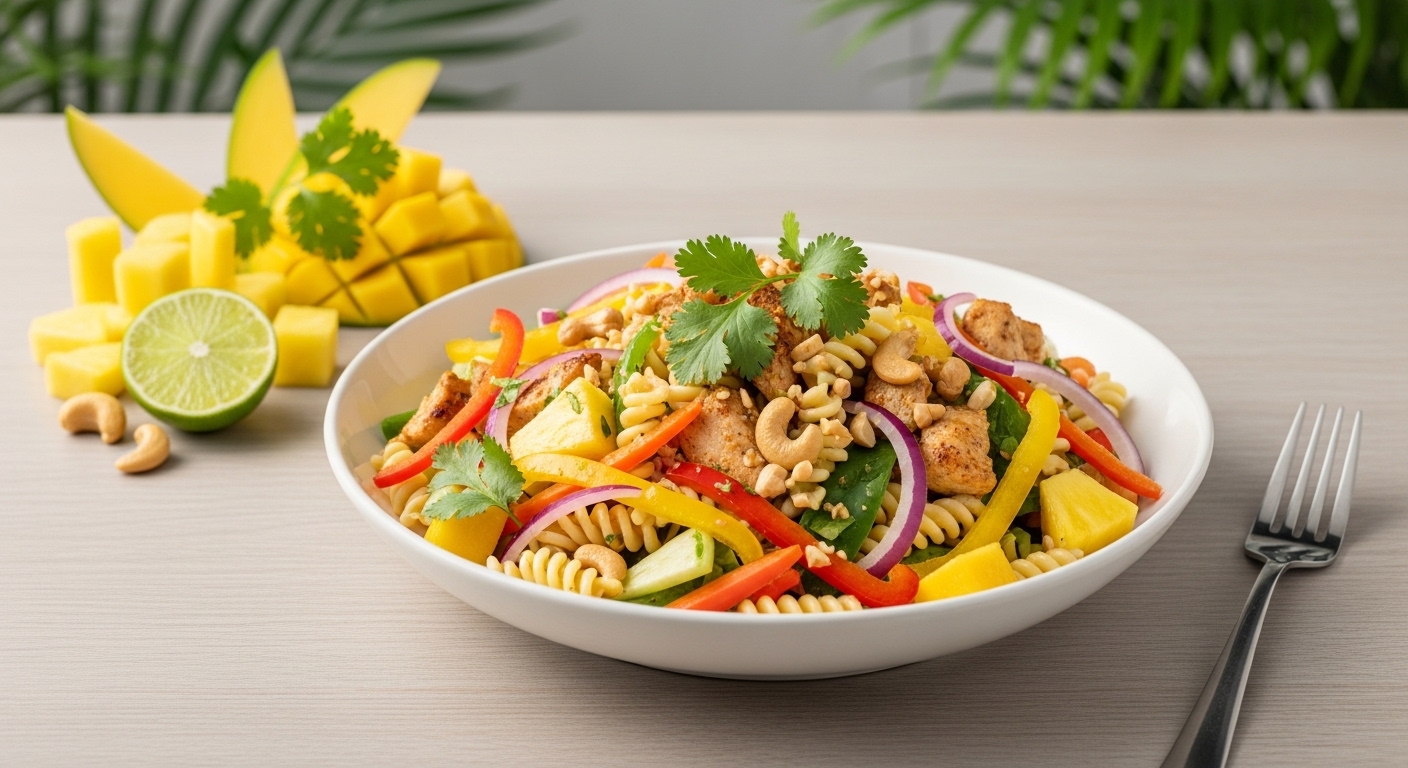 Tropical Chicken Pasta Salad: A Refreshing Twist on Classic Comfort