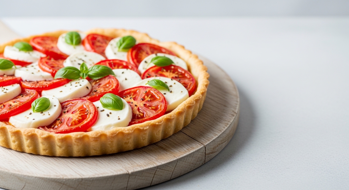 Tomato Mozzarella Tart: A Crispy, Creamy, and Irresistible Italian-Inspired Dish