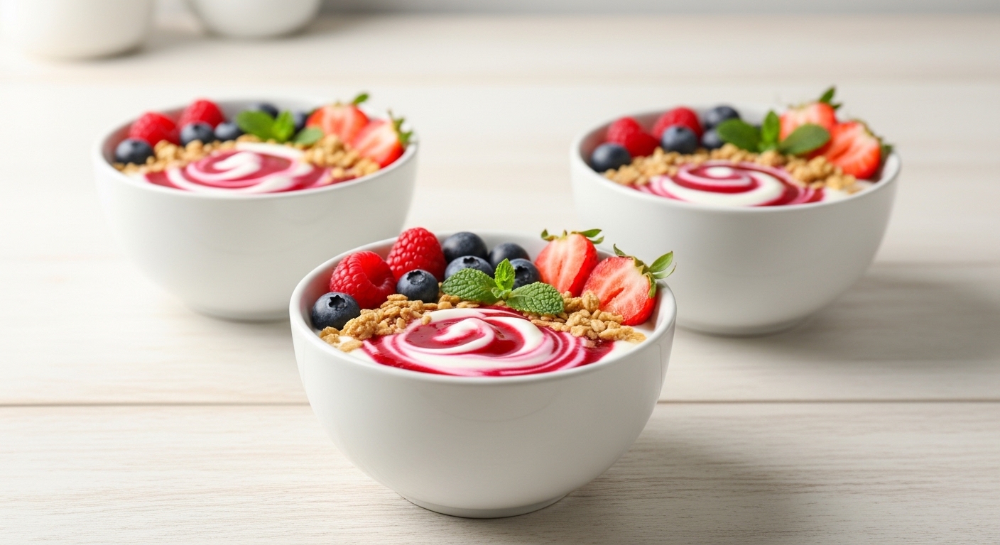 Chilled Berry Yogurt Bowls: The Perfect Summer Breakfast or Snack