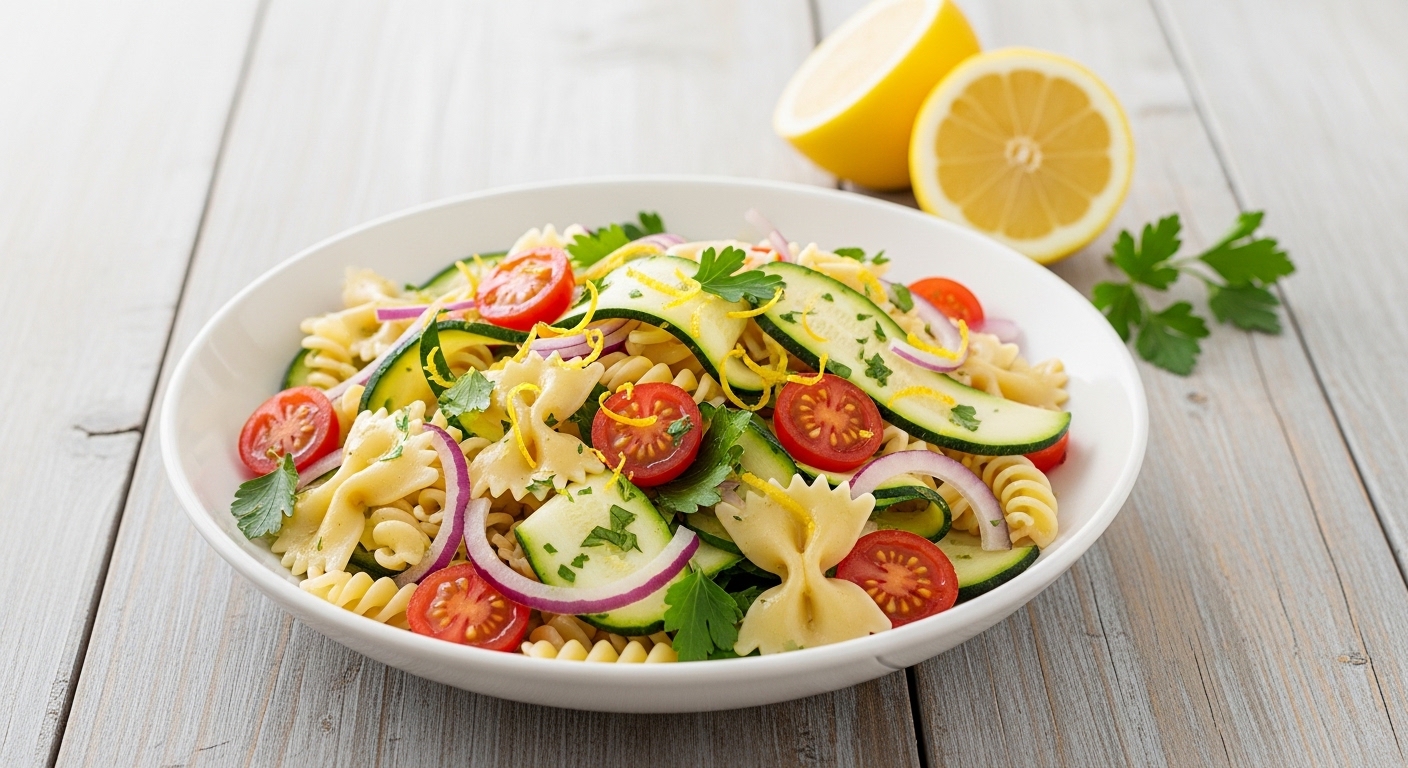 Lemon Herb Veggie Pasta Salad: A Fresh, Zesty, and Satisfying Meal That’s Perfect for Any Occasion