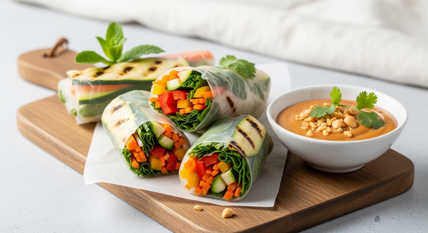 Grilled Veggie Rice Paper Rolls: A Fresh, Flavorful Twist on a Classic