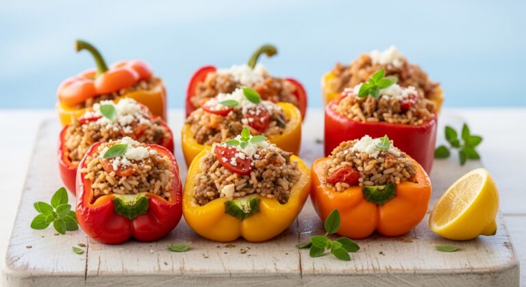 Greek Stuffed Peppers: A Mediterranean Twist on a Classic Comfort Dish