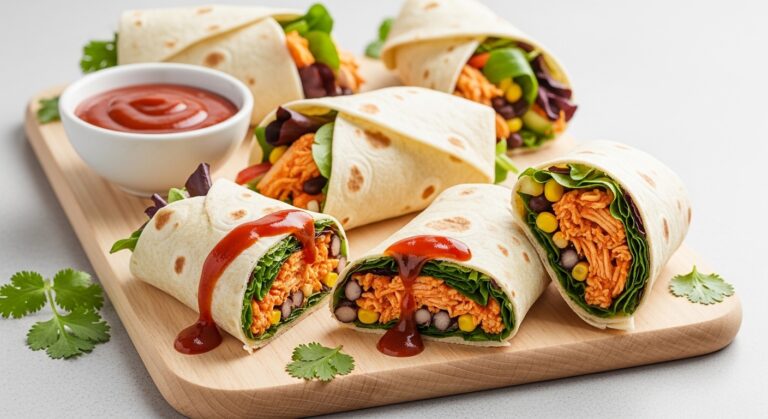BBQ Ranch Chicken Rice Wraps – A Flavor-Packed Meal in Minutes