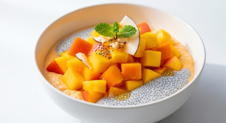 Peach Mango Chia Bowls: A Tropical Breakfast That Feels Like a Vacation