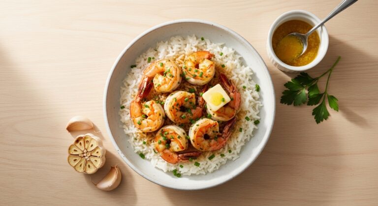 Garlic Butter Shrimp Rice: A Quick, Flavorful Dinner That’s Ready in 30 Minutes