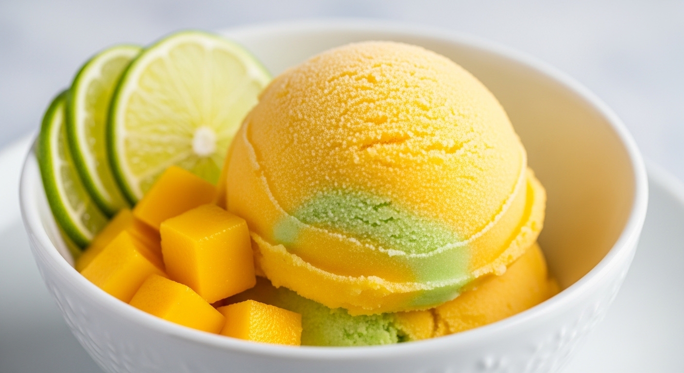 Mango Lime Sorbet: A Refreshing Summer Treat That’s Easy to Make at Home
