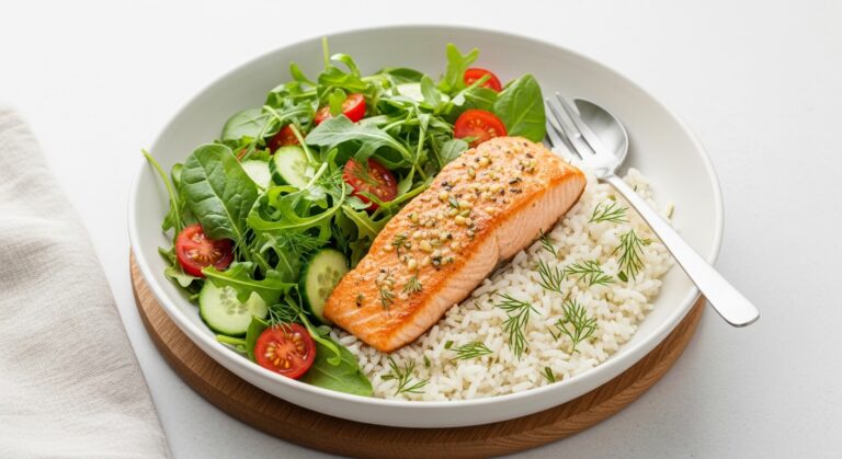 Garlic Butter Salmon Rice Salad: A Flavorful, Balanced Meal You’ll Crave