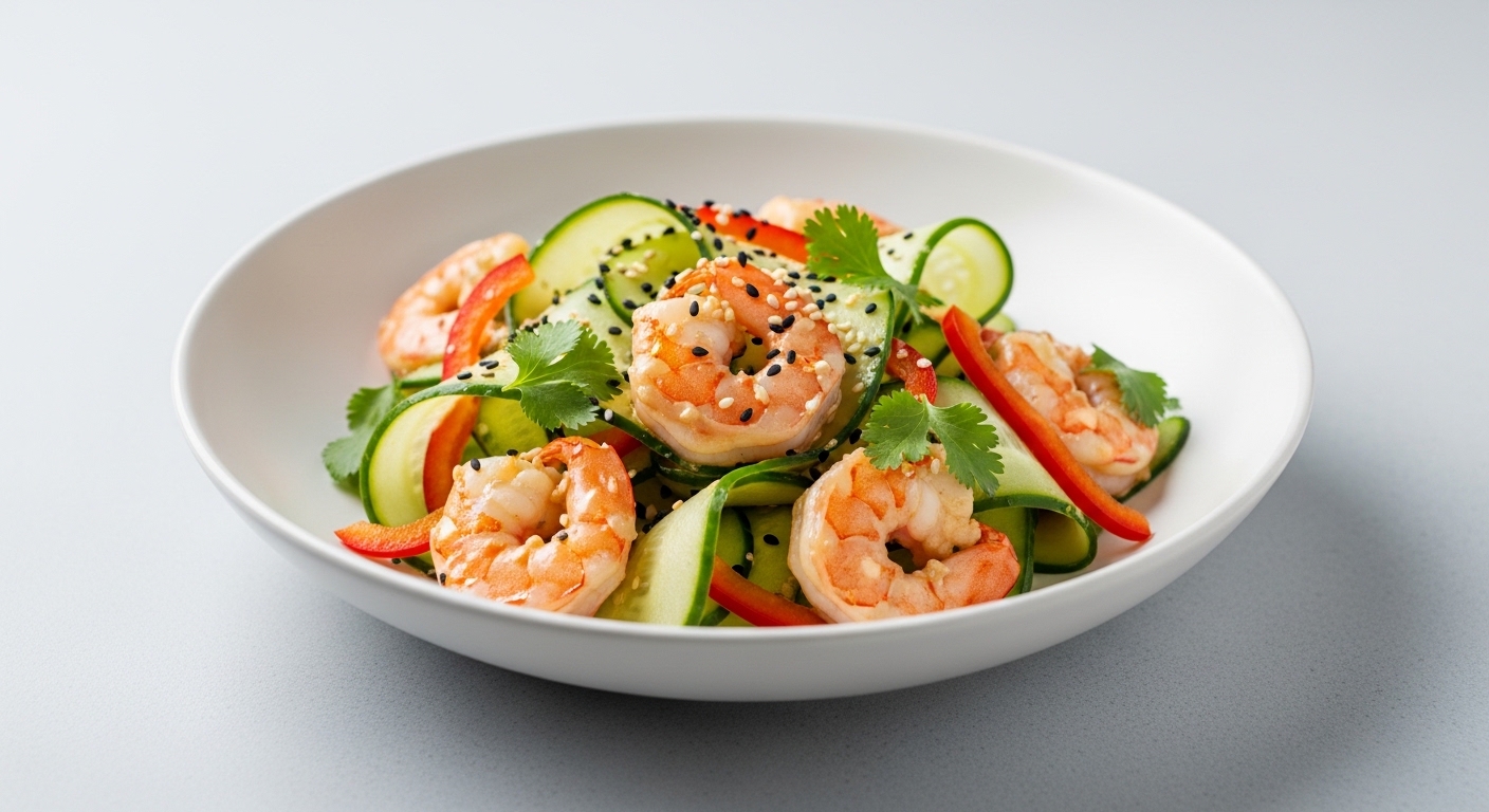 Chilled Sesame Shrimp Salad: A Refreshing, Creamy Delight That’s Perfect for Any Occasion