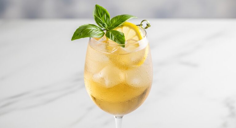 Basil Chardonnay Spritz: The Refreshing Summer Cocktail That’s Taking Social Media By Storm