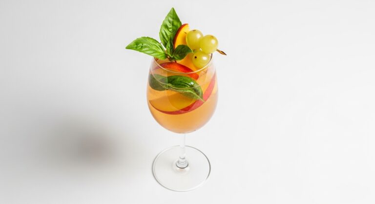 Basil Moscato Sangria: A Refreshing Summer Elixir with a Floral Twist