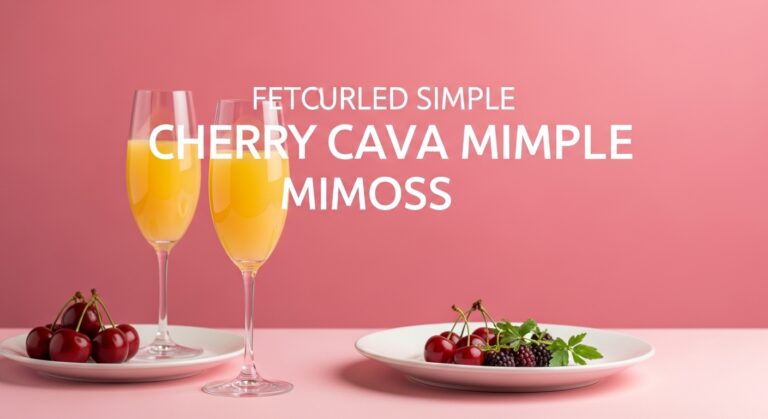 Cherry Cava Mimosa: The Effervescent Cocktail That’s Taking Summer Parties by Storm