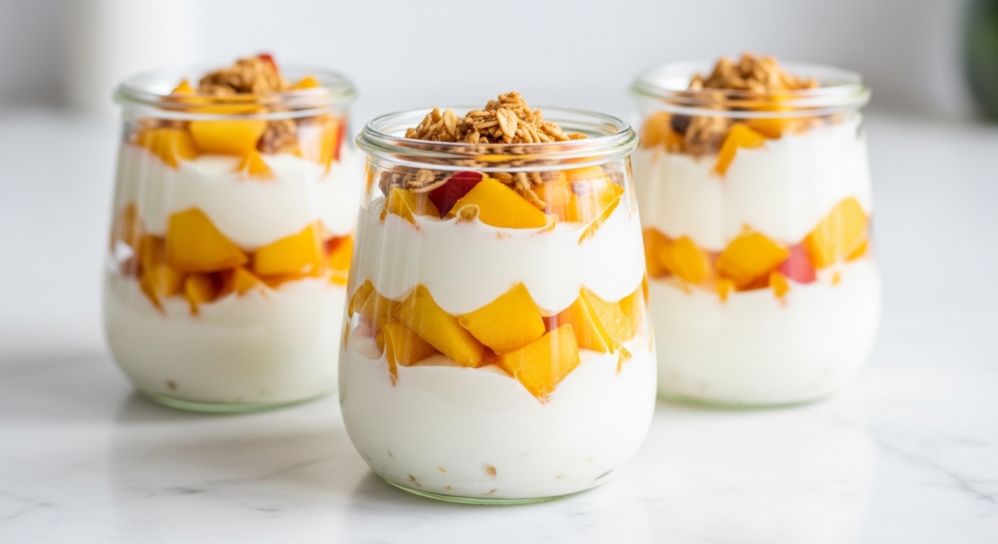 Peach Yogurt Parfaits: The Perfect Sweet-Savory Breakfast or Snack