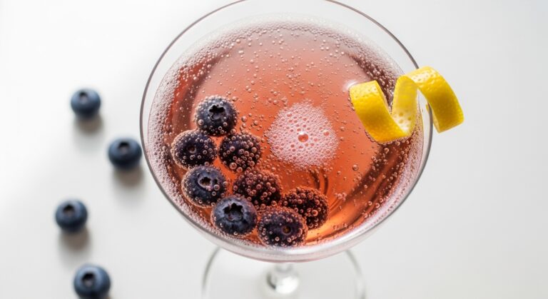 Blueberry Champagne Smash: The Bubbly Breakfast Treat You’ve Been Craving