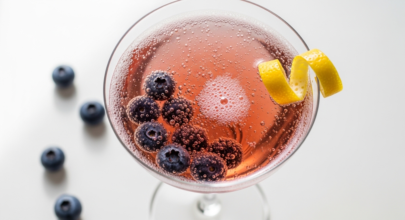 Blueberry Champagne Smash: The Bubbly Breakfast Treat You’ve Been Craving