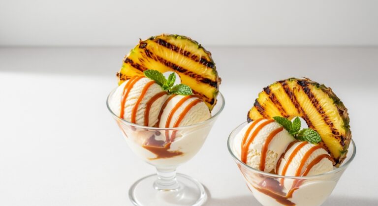 Grilled Pineapple Sundaes: The Perfect Summer Dessert That’s Sweet, Smoky, and Irresistible