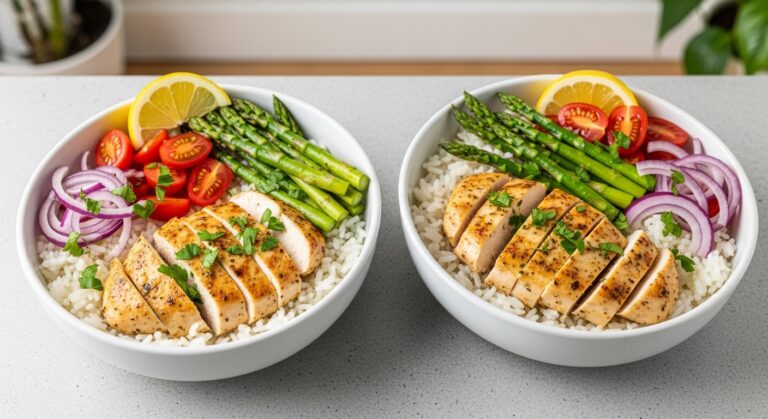 Lemon Herb Chicken Rice Bowls: A Fresh, Flavorful Meal That’s Ready in Minutes