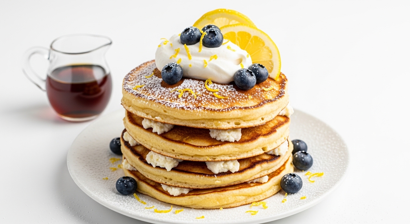 Fluffy, Golden Lemon Ricotta Pancakes You’ll Crave Every Weekend