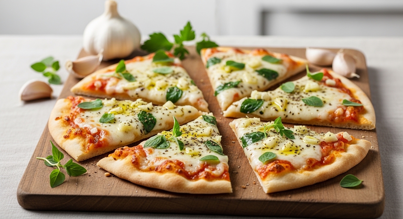 Garlic Herb Flatbread Pizza: The Crispy, Flavor-Packed Comfort Food You Need in Your Life Garlic Herb Flatbread Pizza: The Crispy, Flavor-Packed Comfort Food You Need in Your Life