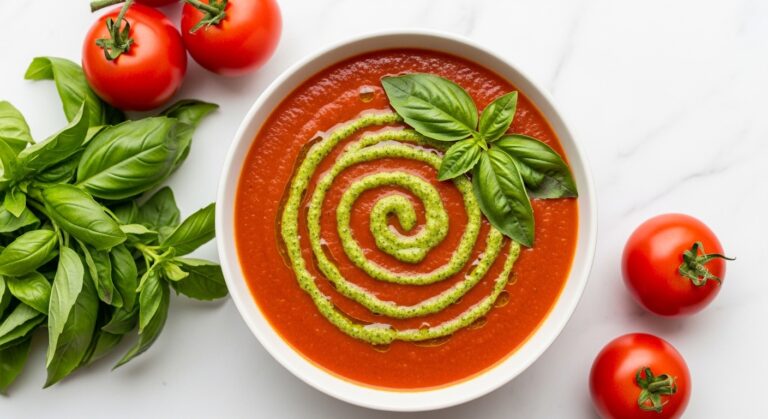 Chilled Tomato Basil Soup: A Refreshing Summer Staple That’s Anything But Boring