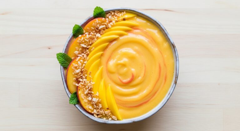 The Ultimate Mango Peach Smoothie Bowl: A Refreshing, Creamy Breakfast That’s Packed With Flavor and Nutrition