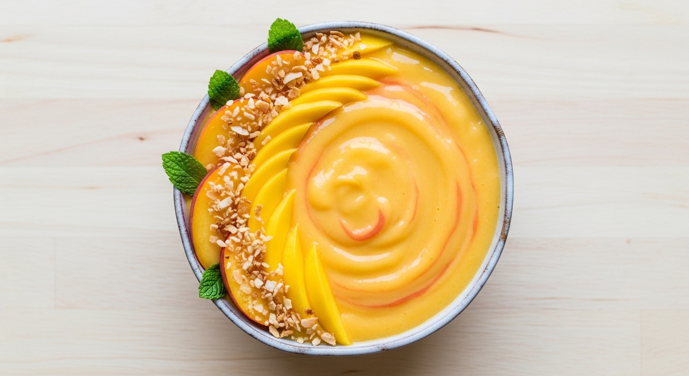 The Ultimate Mango Peach Smoothie Bowl: A Refreshing, Creamy Breakfast That’s Packed With Flavor and Nutrition