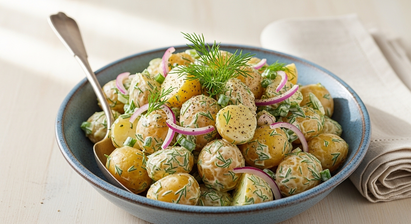 The Creamiest, Most Delicious Creamy Dill Potato Salad You’ll Ever Taste