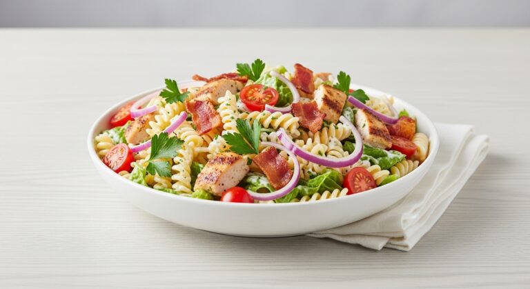 Chicken Bacon Ranch Pasta Salad: A Creamy, Savory Crowd-Pleaser
